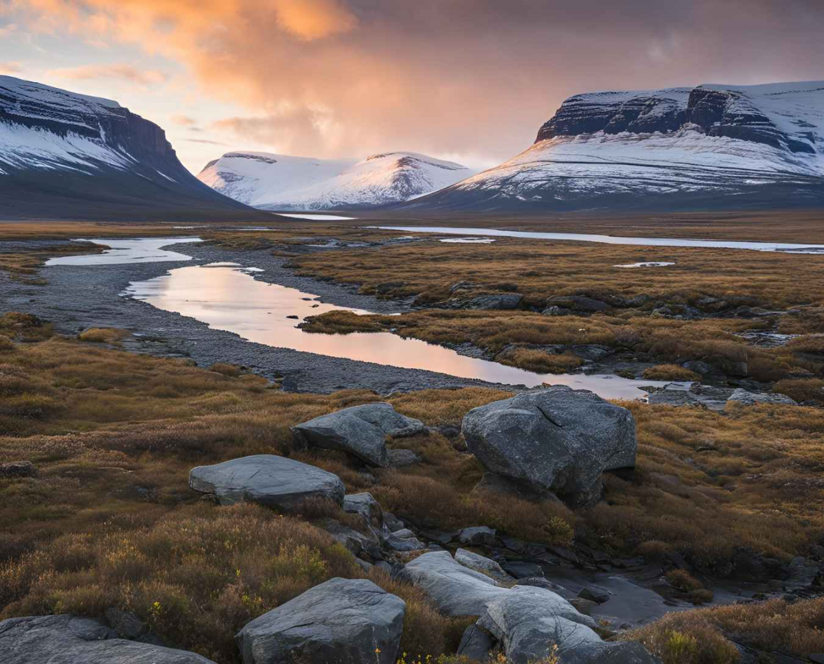 Sarek solnedgång